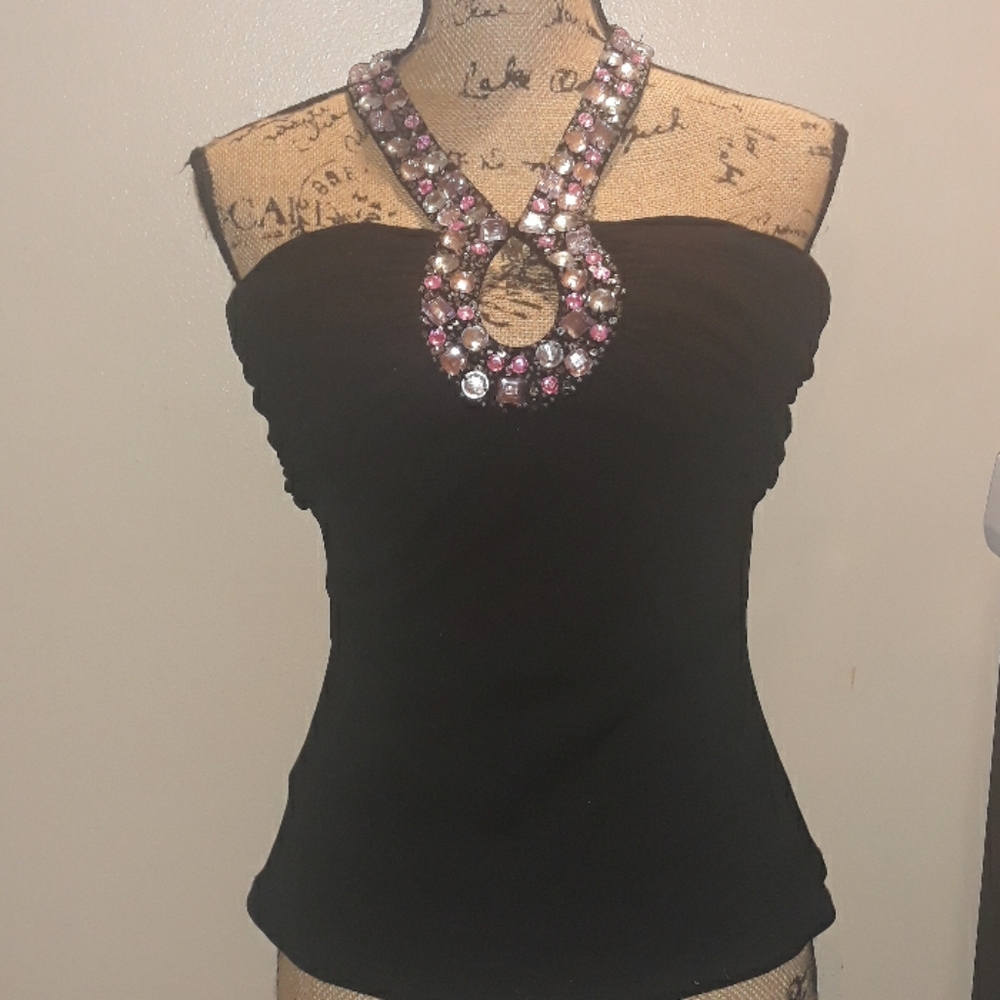 Beaded dress top
